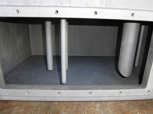 SS オイルタンク 内部1 リン酸被膜処理後