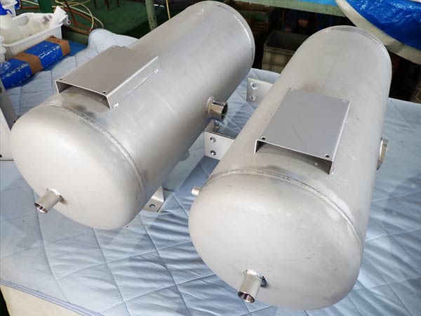 SUS エアータンク 酸洗後