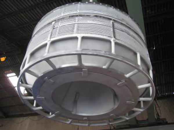 ステンレス鋼 パンチング板カバー 酸洗後