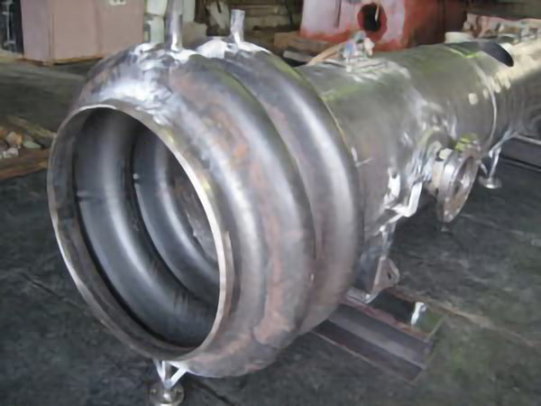 鉄製 大型配管 1000Φ x 5000L 酸洗前