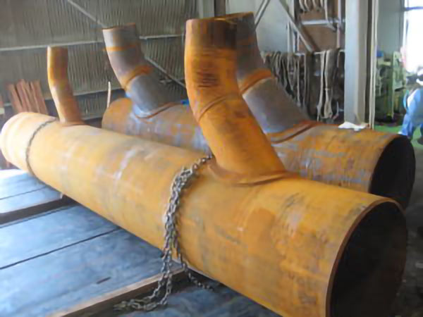 SS パイプ 1200Φ x 7000L 酸洗前