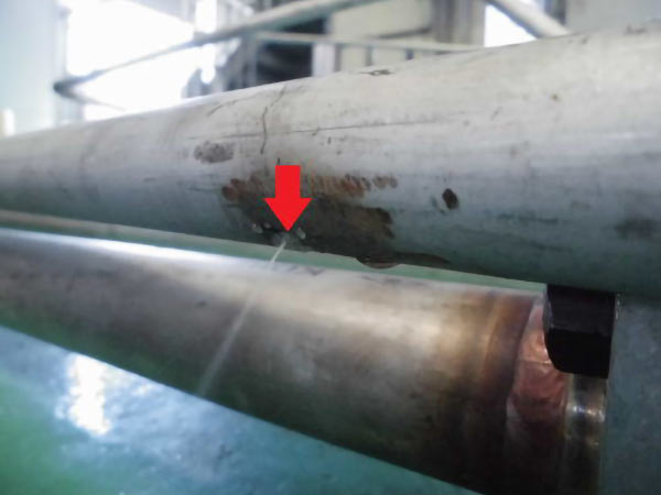 耐圧試験不合格例2